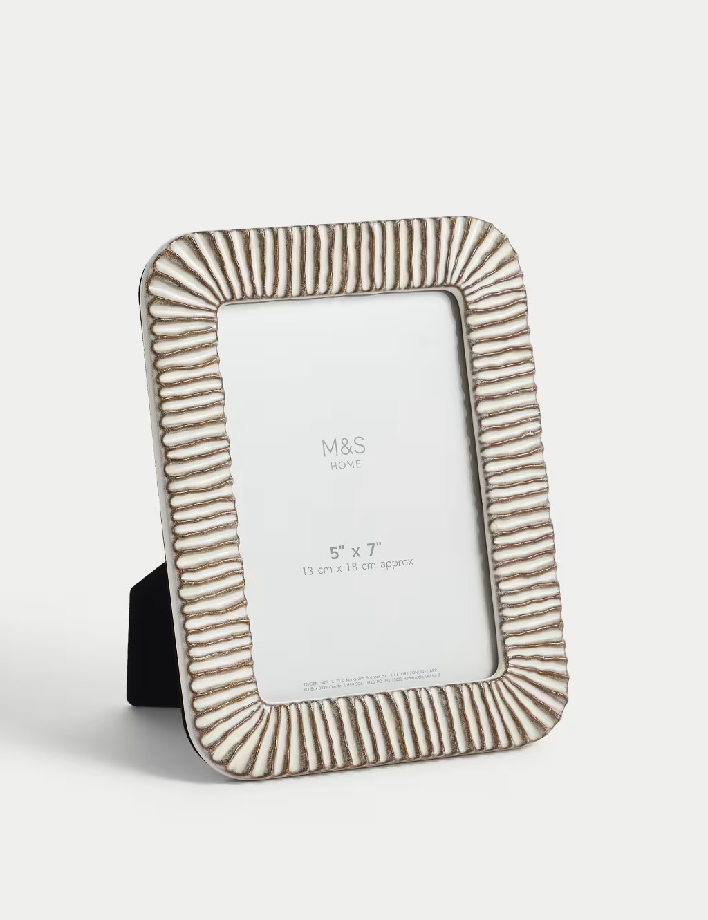 Ceramic Ridged Photo Frame 5x7 inch | Marks & Spencer (UK)