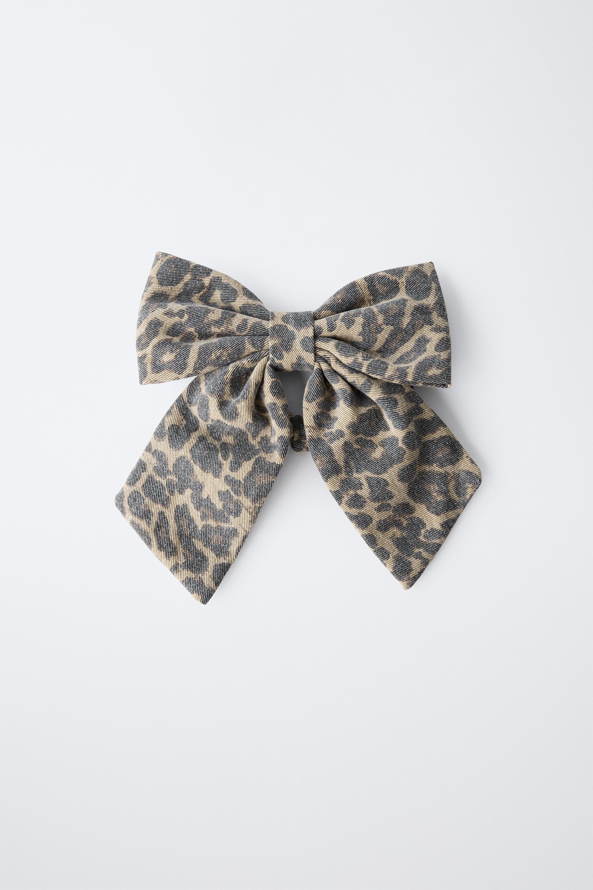 ANIMAL PRINT BOW HAIR TIE | Zara US