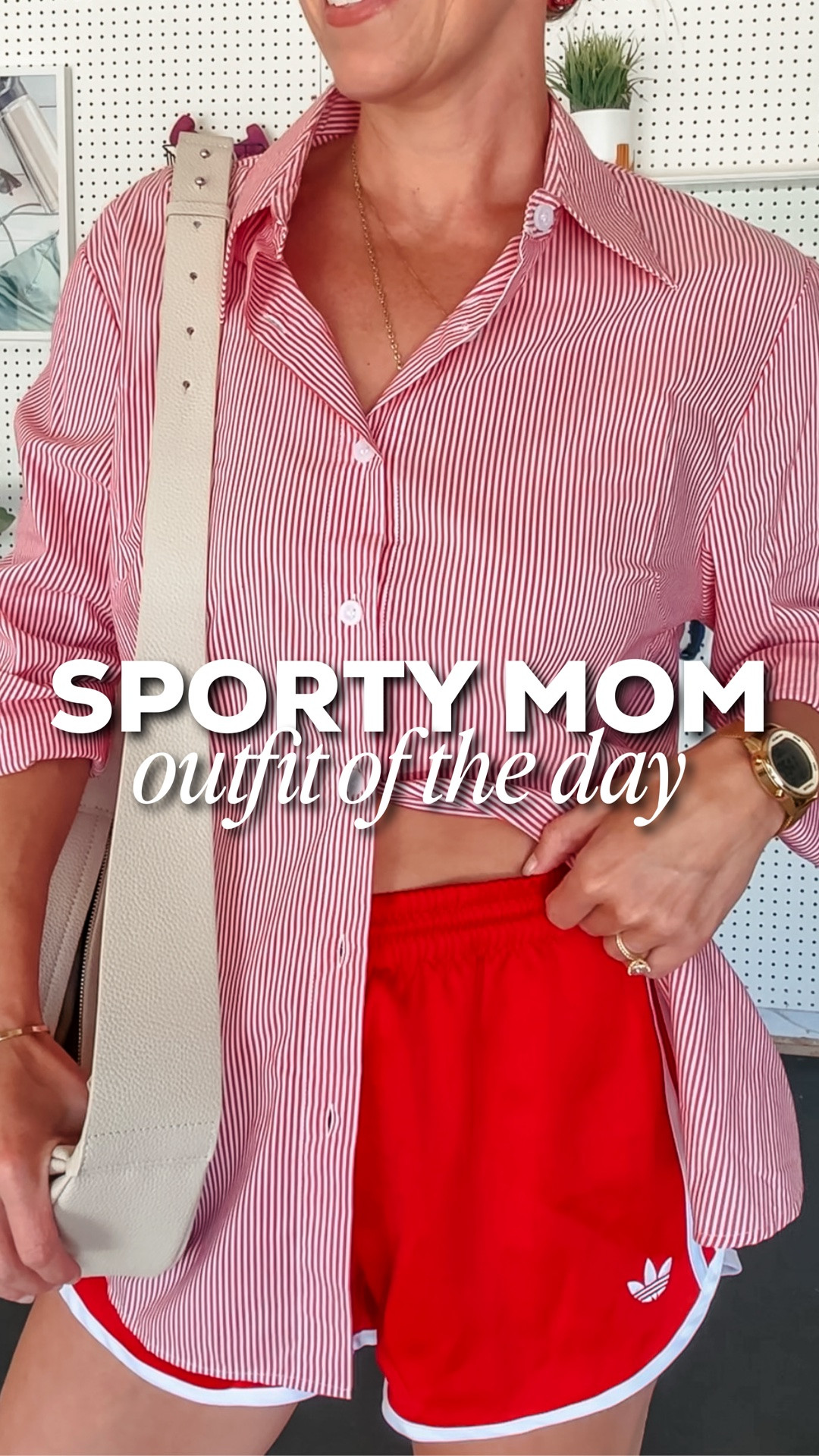 Pinterest inspired sporty mom ootd! Exact shorts are sold out but I linked similar ones. The sunglasses I got from TJ Maxx recently! Wearing a medium in the shirt, could size up to a large for a more oversized fit.

#LTKmomlife #LTKfitnessgoals #LTKootd