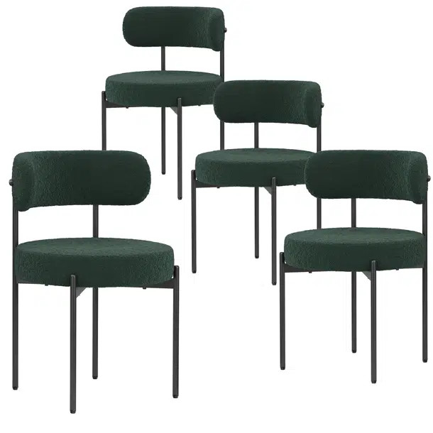 Maravilla Tufted Fabric Upholstered Metal Side Chair | Wayfair North America