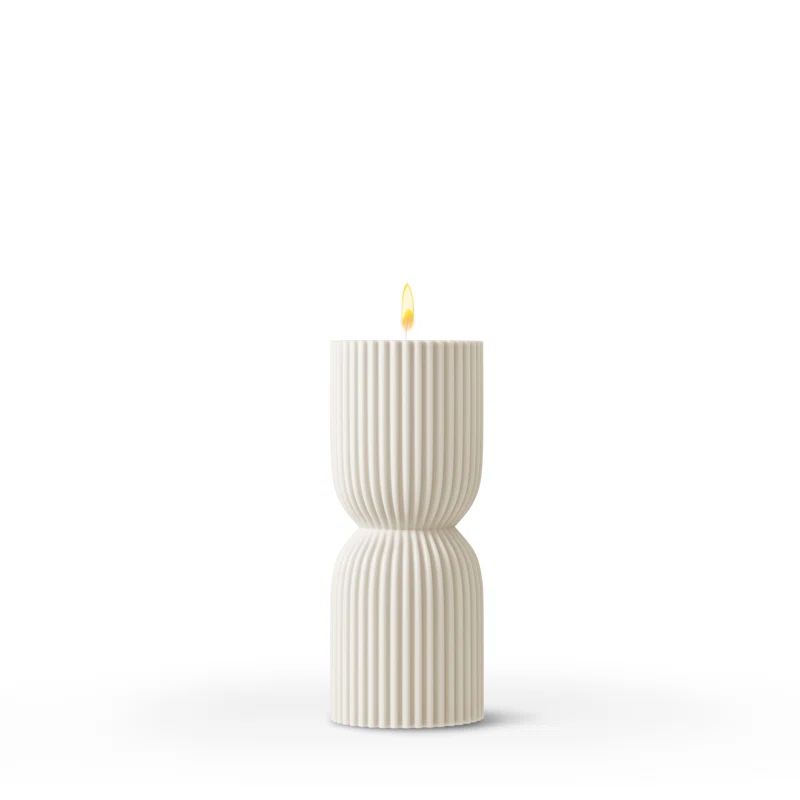 Stripe Medium Pillar Candle | Wayfair North America