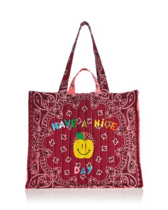 Nice Day Quilted Embroidered Cotton Tote | Bloomingdale's (US)
