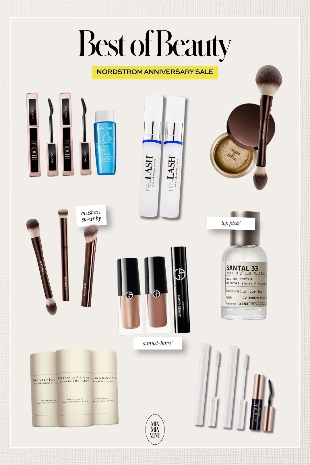 Last minute picks from the Nordstrom anniversary sale! 
NSALE 2026 finds
The best beauty deals - save on hourglass makeup brushes, dkny deodorant, Armani eyeshadows, my favorite lash serum and more

#LTKSaleAlert #LTKselfcare #LTKBeauty