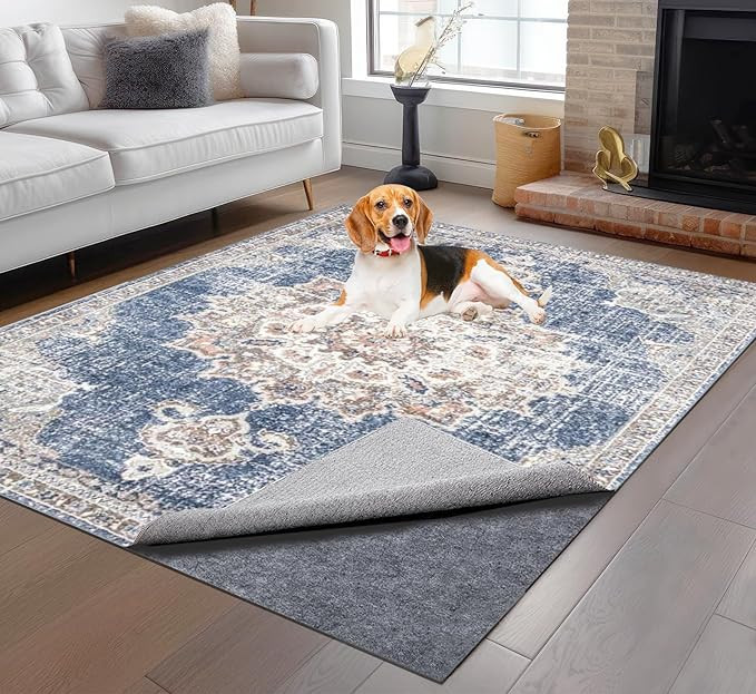 Non-Slip Rug Pads 8 x 10 ft, 100% Waterproof Extra Large Area Rugs Non Skid Rug Pad for All Floor... | Amazon (US)