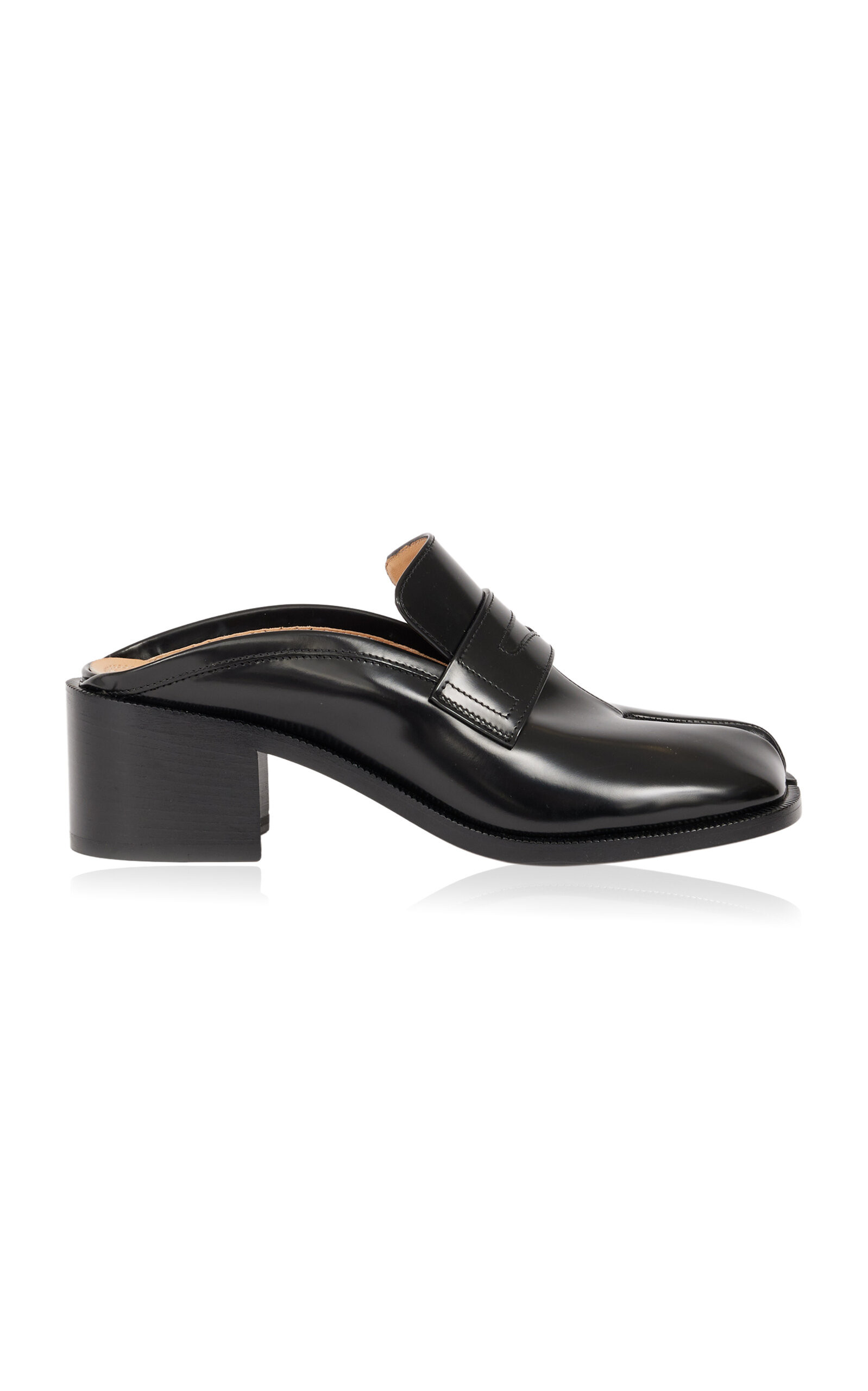 Maison Margiela Tabi City Leather Loafer Mules - Moda Operandi | Moda Operandi (Global)