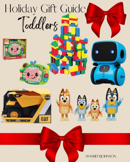 Here are gift ideas for your toddler for Christmas 🎄 
Cocomelon, Bluey, CAT tractors, Building blocks, robots, blocks. Christmas gifts for kids, holiday gift guide for toddlers, gifts for toddlers, gifts for baby boys, gifts for toddlers. 
#holidaygiftguide #giftsforrtoddlers #walmartchristmas #toysonsale #giftsforboys #giftsforgirls #giftguidefortoddlers #christmasgiftguidefortoddlers #giftsforbabies #giftsforkids 

#LTKsalealert #LTKGiftGuide #LTKkids