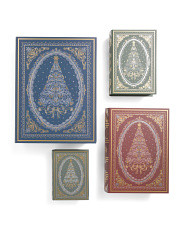 Set Of 4 Decorative Book Boxes With Flip Top Lids | Pillows & Decor | Marshalls | Marshalls