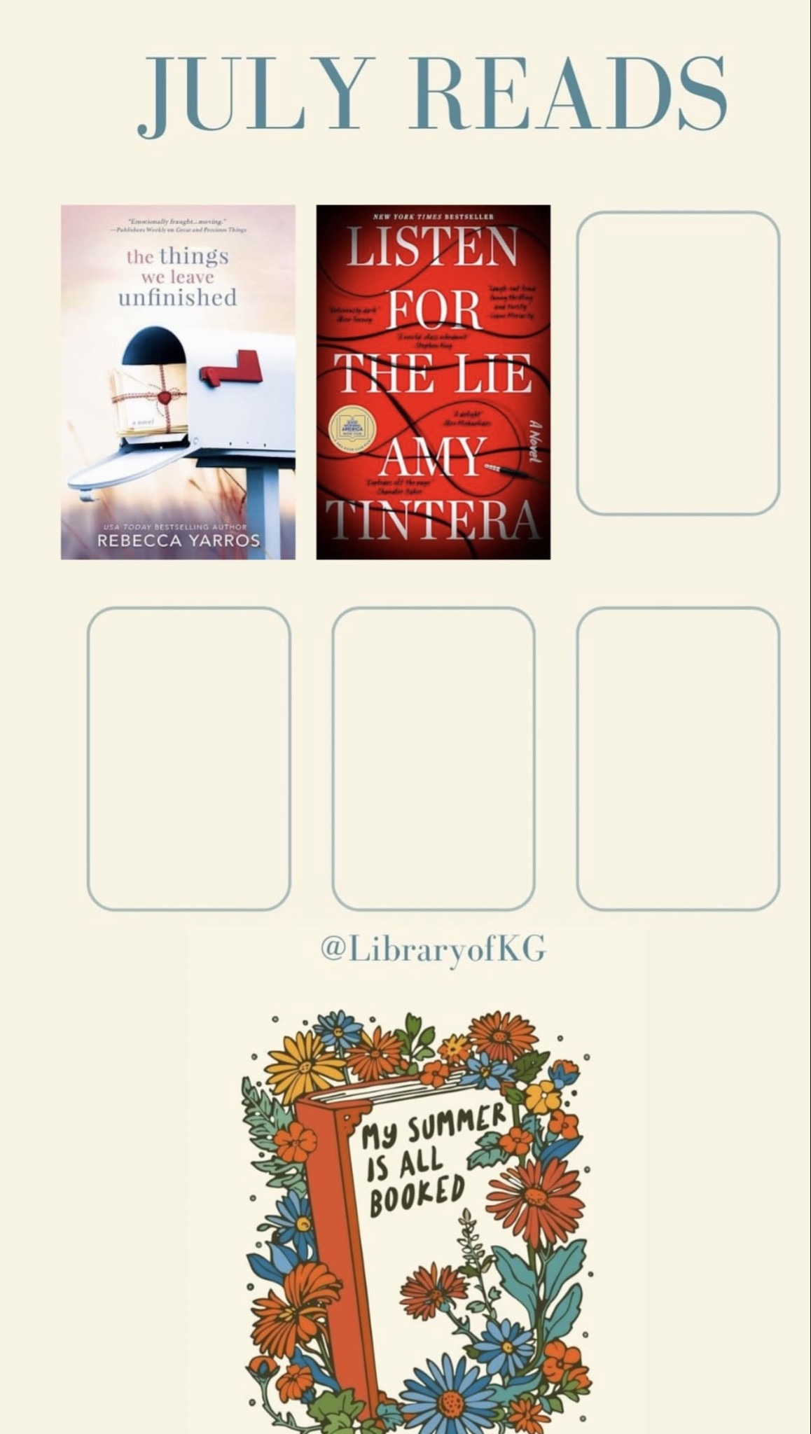 2025 Book Wrap Up—July!

#LTKSeasonal #LTKHome #LTKGiftGuide