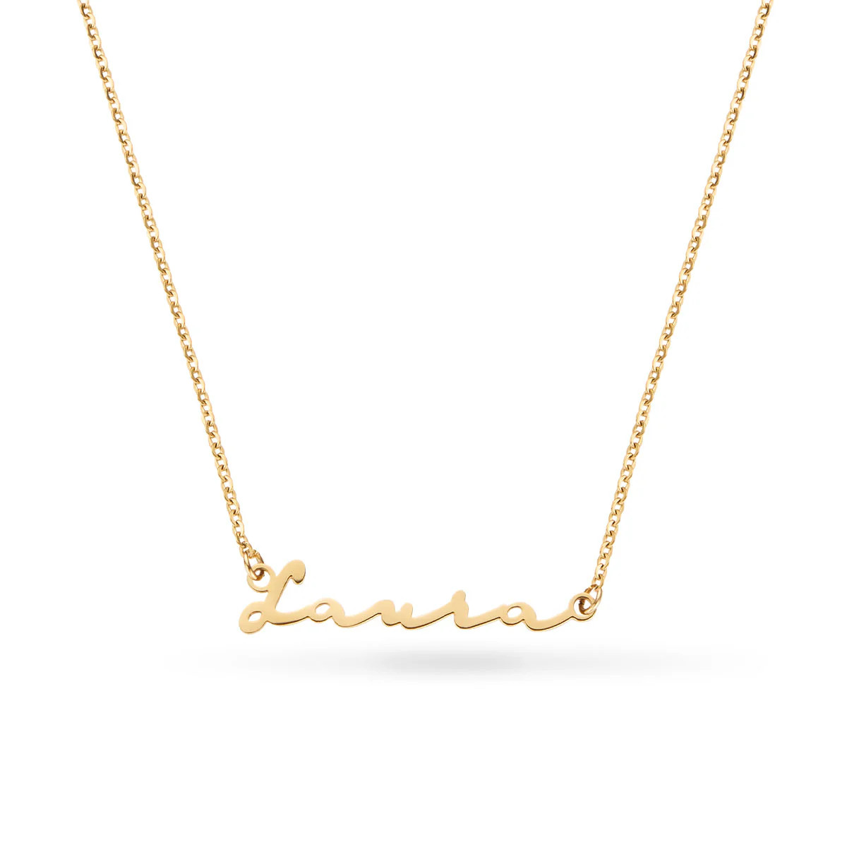 Fine Signature Name Necklace (Gold) | Abbott Lyon