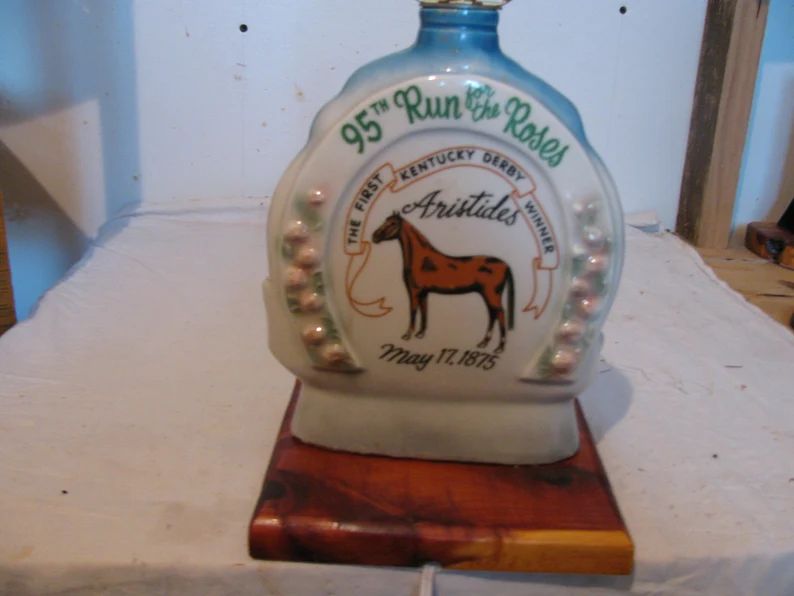 Kentucky Derby Homemade lamp from old jim beam decantor | Etsy (US)