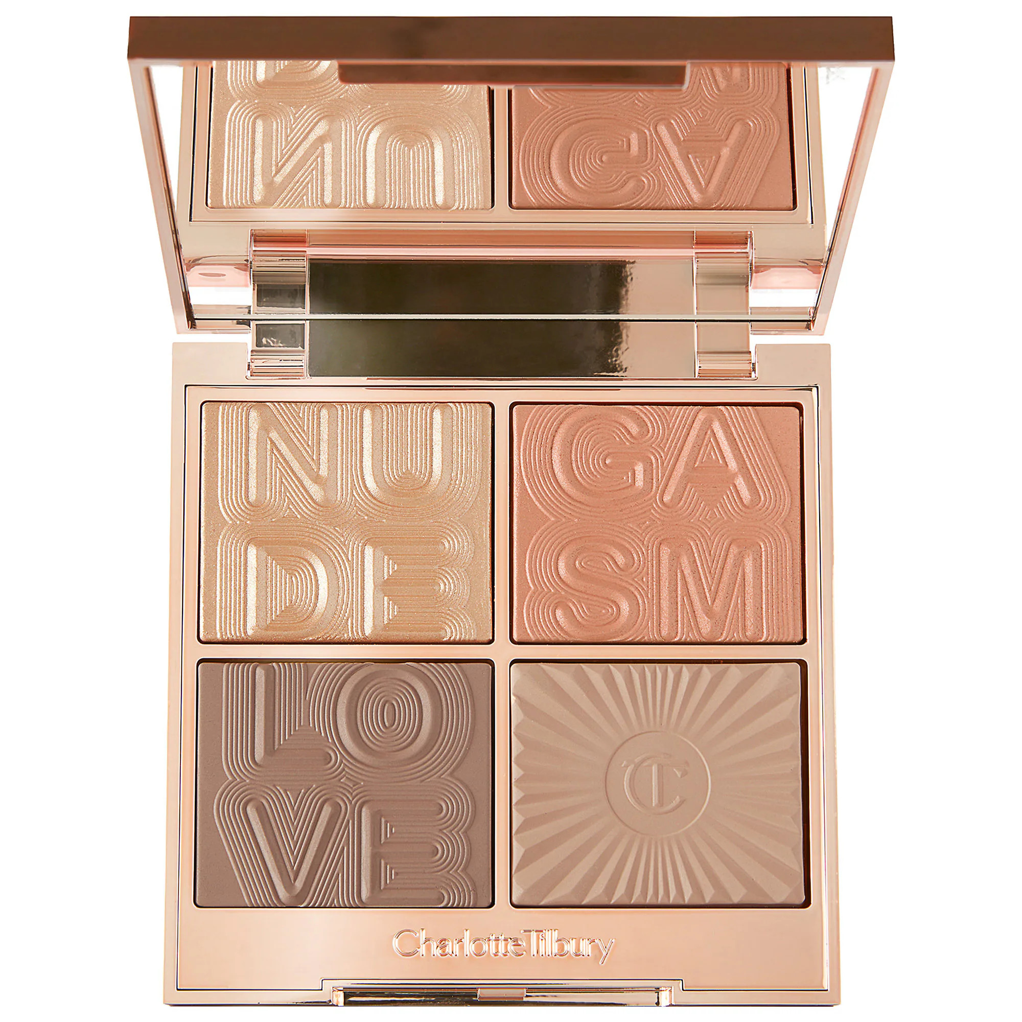 Charlotte Tilbury Super Nudes Nudegasm Bronze, Sculpt & Glow Face Palette | Sephora (US)