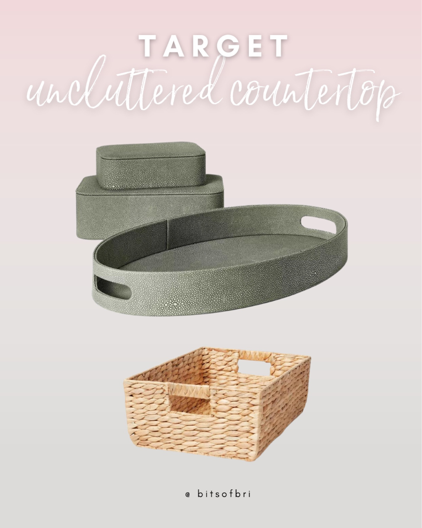Countertop storage and new target studio McGee storage solutions | spring cleaning and organization 

#LTKFind #LTKstyletip #LTKhome