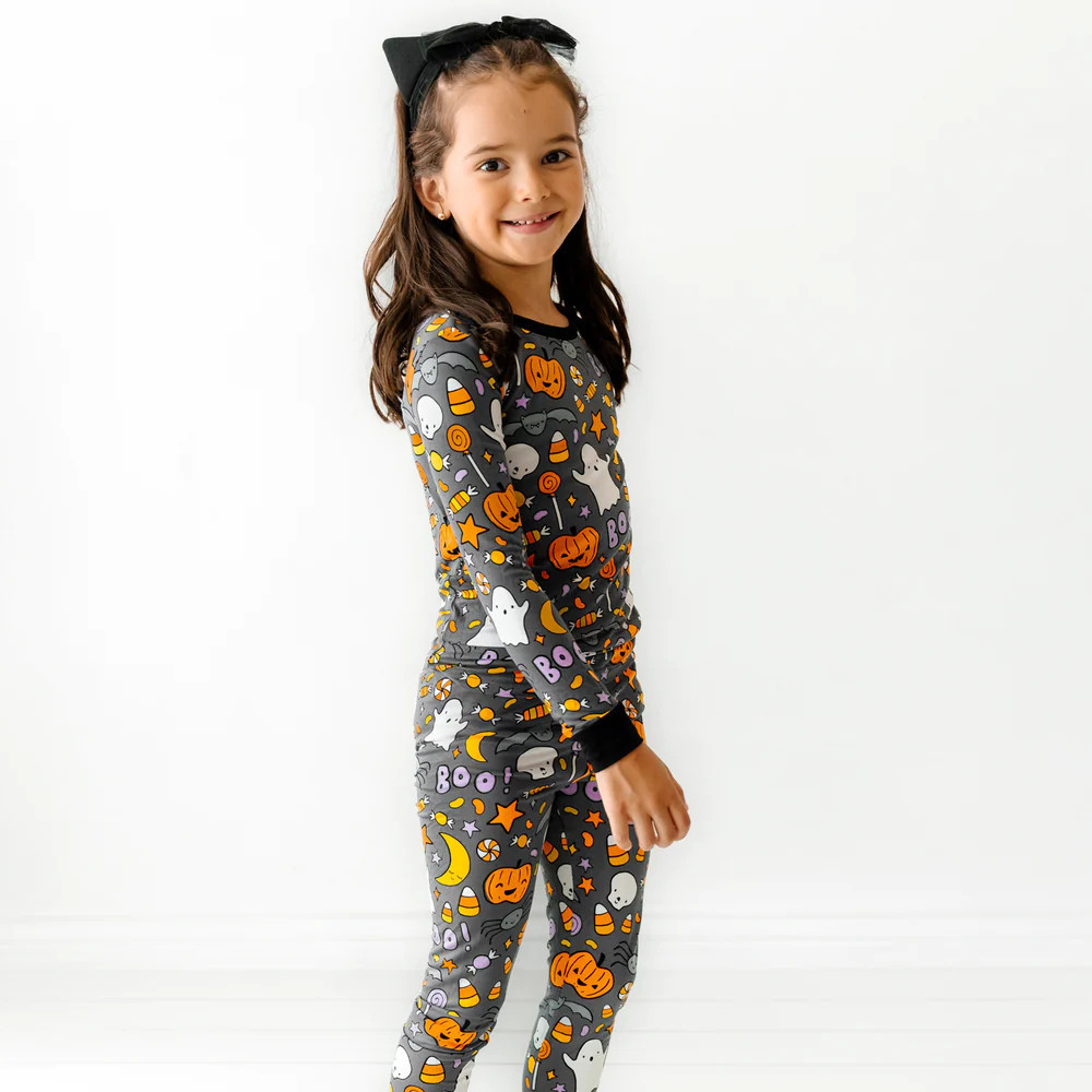 Hey Boo Two-Piece Pajama Set | Little Sleepies