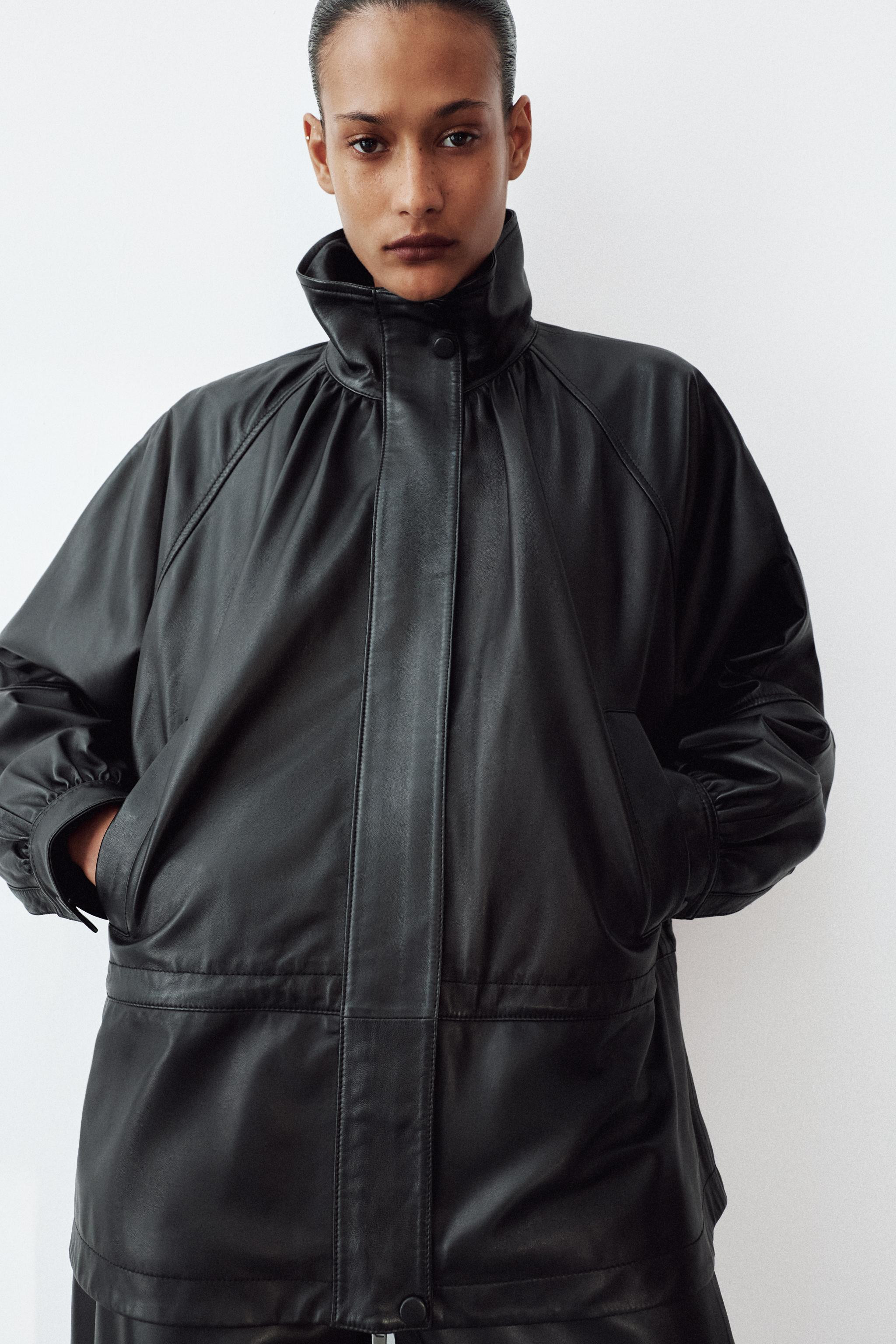 100% LEATHER JACKET ZW COLLECTION LIMITED EDITION | Zara AU