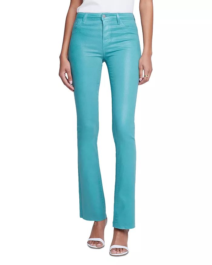 Ruth High Rise Straight Jeans in Green | Bloomingdale's (US)
