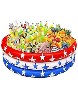 American Flag Inflatable Serving Bar Ice Party Cooler, 130+ Cans Large Capacity Cooler Tray Food ... | Amazon (US)