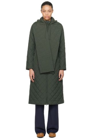 Khaki Otter Puffer Coat | SSENSE