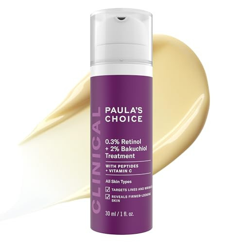 Paula's Choice CLINICAL 0.3% Retinol + 2% Bakuchiol Face Serum, 1 Fl Oz | Amazon (US)