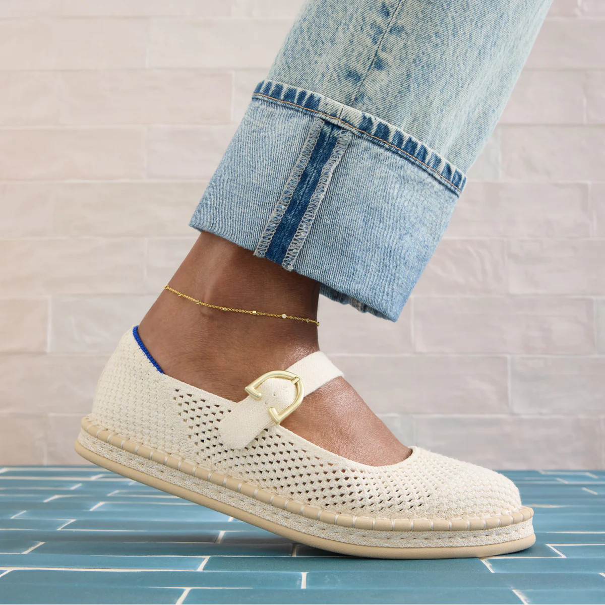 The Espadrille Mary Jane in Compass Stripe | Rothy's | Rothy's