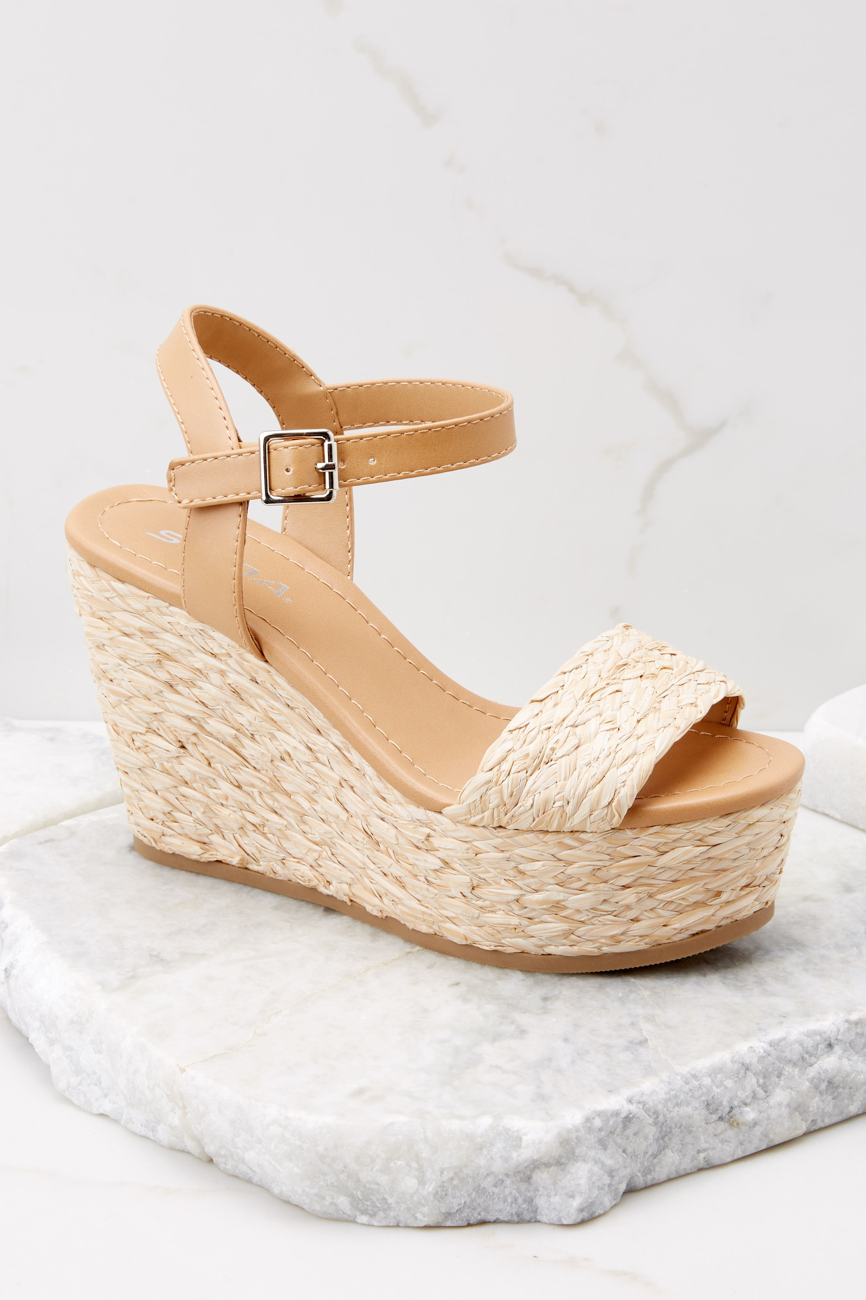 Total Appeal Natural Wedges | Red Dress 