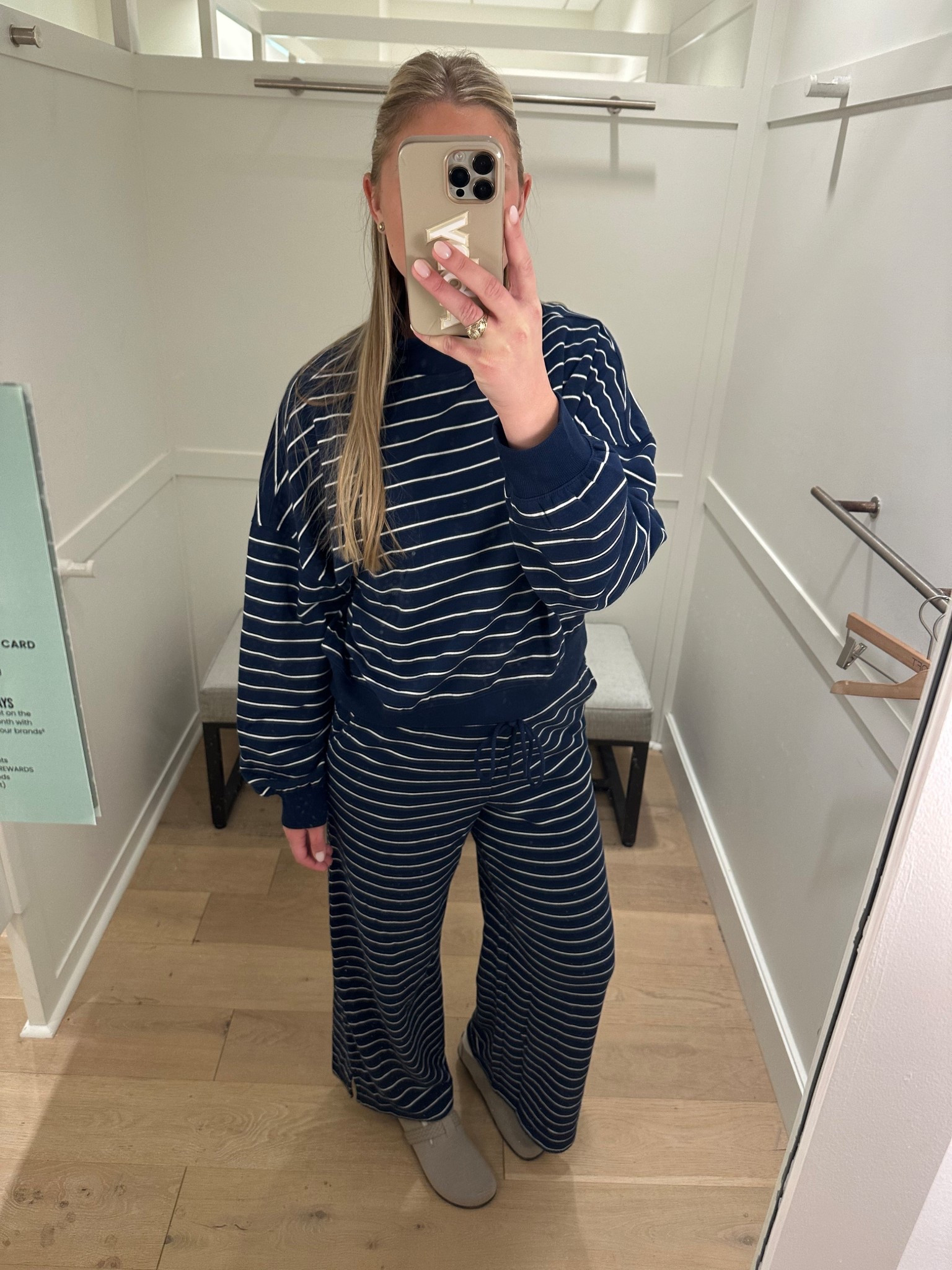 Adorable wide-leg striped set from Loft! It’s on sale + tall girl approved!✨ 
Wide leg set, striped set, mock neck long sleeve top, Loft sale, Loft finds, abby_louanne

#LTKootd #LTKSeasonal #LTKSaleAlert