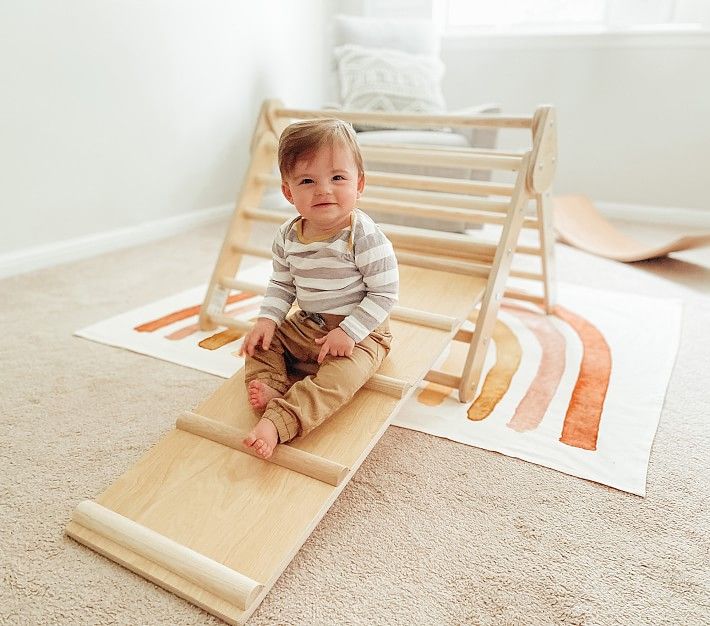 Lily & River Little Climber Pikler Triangle With Ladder/Slide | Pottery Barn Kids