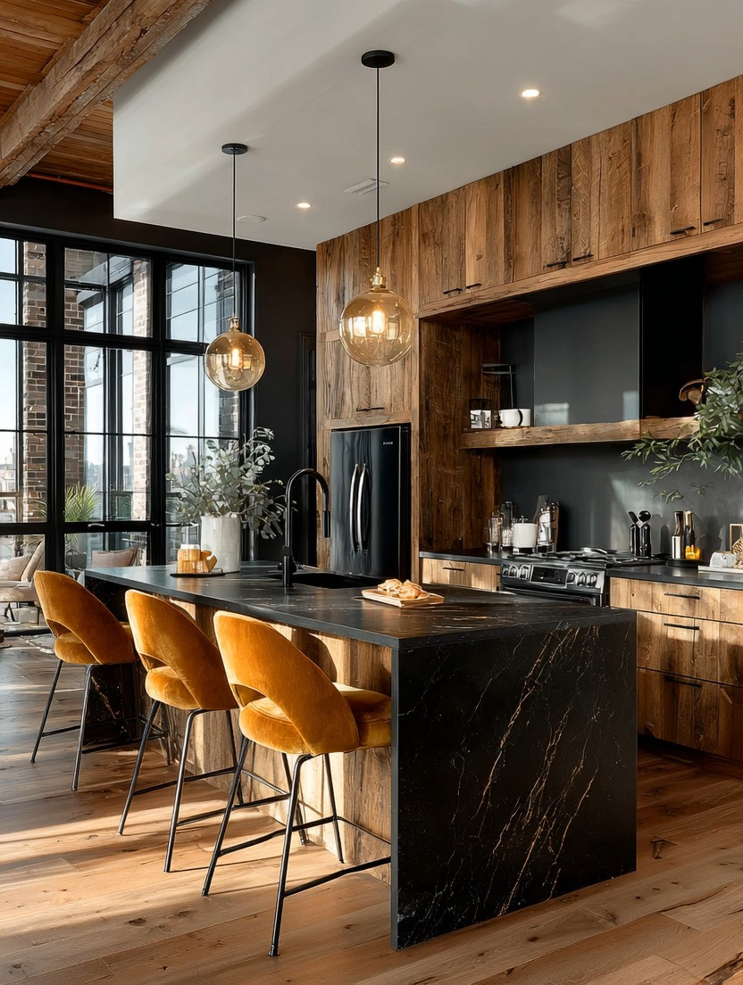 When black meets natural wood… this is what happens.

A kitchen that feels grounded, warm, and effortlessly modern—perfect for a refined city home.

The best part?
You don’t need a full renovation to achieve this look.

Start simple.

If you already have wooden cabinetry, just layer in black elements:

• Black appliances — fridge, stove, dishwasher
• Or smaller accents like a coffee machine, microwave, or soda stream

Even these small additions create contrast and instantly elevate the space.

And if you’re ready to go a step further—
add statement bar stools in warm tones like mustard or camel to bring depth and personality.

You can also introduce wooden floating shelves to tie everything together and add that curated, styled feel.

This is how you upgrade your kitchen without waiting for a full remodel.

Because great design isn’t about doing everything…
it’s about choosing the right few things.

Recreate this look — everything is linked in LTK. 

 #LTKHome