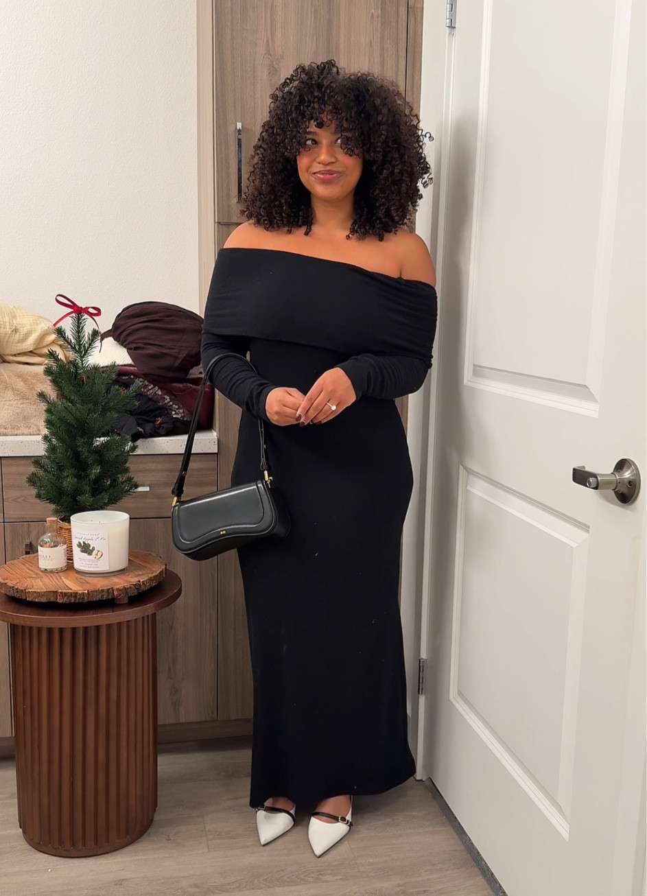 This black off the shoulder dress is SO cute and under $30!!!

thanksgiving outfit inspo 
holiday outfit inspo
comfortable holiday outfits 
off the shoulder dress
black sweater dress 

#LTKCyberWeek #LTKHoliday #LTKSeasonal