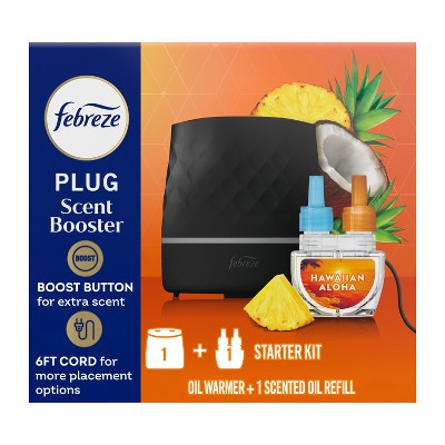 Febreze Plug Scent Booster Air Freshener Oil Diffuser Continuous Scent Device Hawaiian Aloha - 2ct | Target