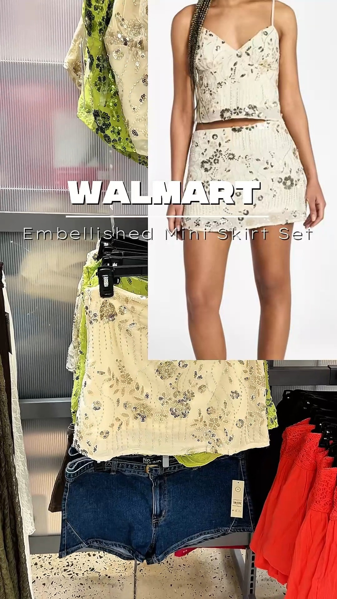 How pretty are the details on this embellished mini skirt set at Walmart #walmartpartner #walmartfashion

#LTKootd #LTKvlog