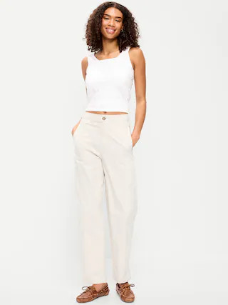 High-Waisted OGC Chino Tapered Straight Pants | Old Navy (US)