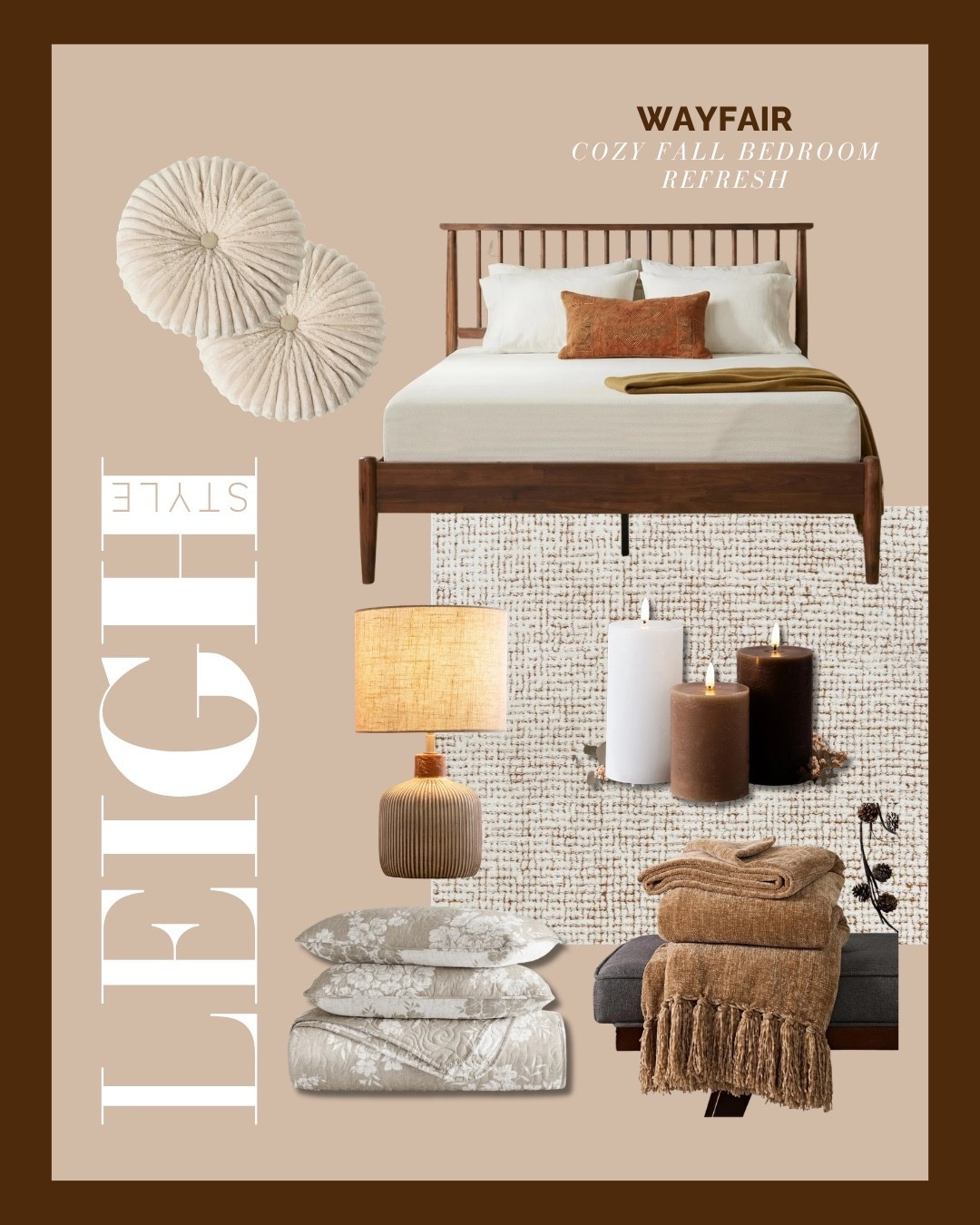 Cozy fall bedroom refresh 🤎 Warm textures and easy updates to make your space feel ready for the season.

Wayfair fall decor, fall bedroom decor, cozy bedroom ideas, fall bedroom refresh, Wayfair home finds, cozy fall home, neutral fall decor, autumn bedroom ideas, fall bedding, throw blankets, decorative pillows, bedroom rugs, bedside lamps, warm neutral decor, cozy home decor, fall home finds 2026

#LTKSaleAlert #LTKHome