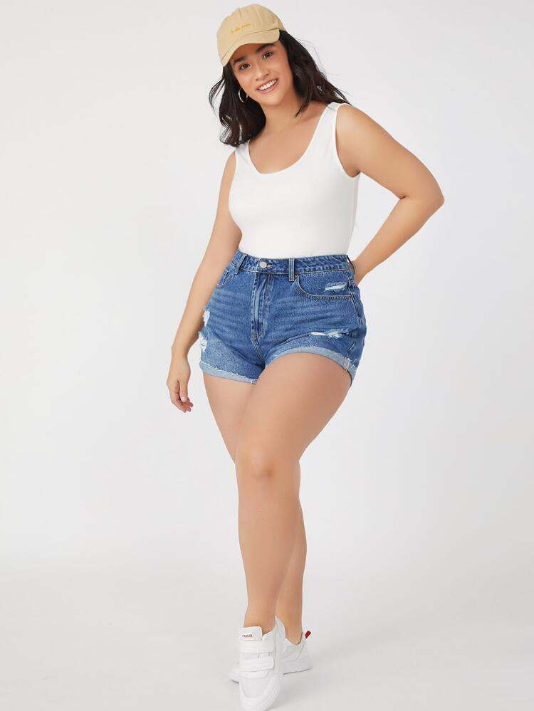 SHEIN BASICS Plus Solid Slim Tank Top | SHEIN
