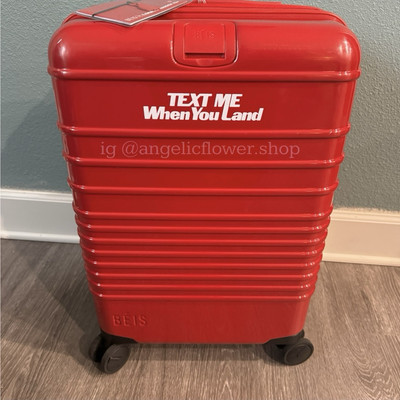 Beis x Lonely Ghost The Carry On Roller In Text Me Red  | eBay | eBay US