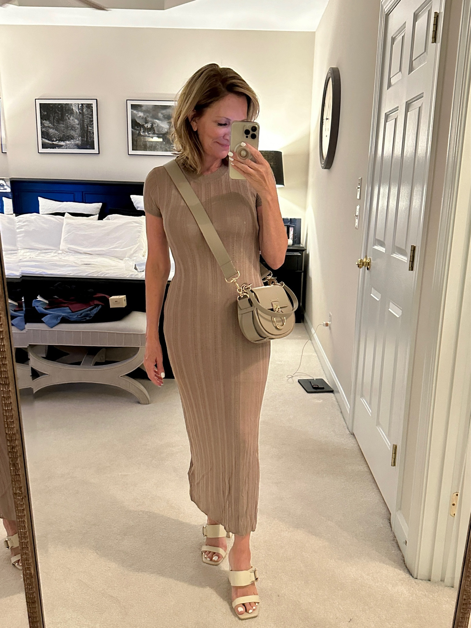 Stretchy and light, this dress is curve hugging and super comfortable and on major clearance! size xsmall 

#LTKFindsUnder50 #LTKOver40 #LTKSaleAlert