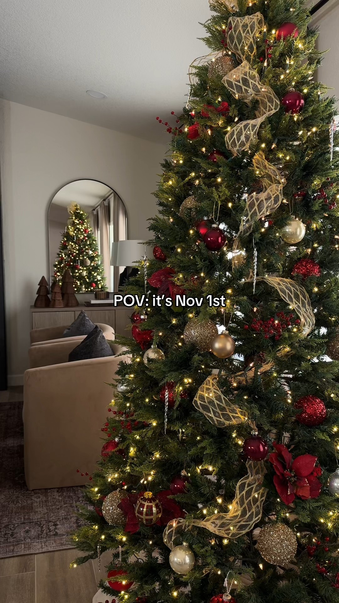 Getting into the holiday spirit! This year I’m going for a classic, nostalgia Christmas. Using a mix of old and new ornaments, some from my childhood and a few new additions this year. 
•
•
Christmas tree, classic Christmas, Christmas inspo, Ralph Lauren Christmas, Ralph Lauren inspired, red and gold Christmas, glass ornaments, red ornaments, gold ornaments, berry stems, Christmas tree picks, pointsettia stems, gold ribbon, twinkle tree, holiday decor, Christmas decor, Christmas ideas 

#LTKSeasonal #LTKHoliday #LTKHome