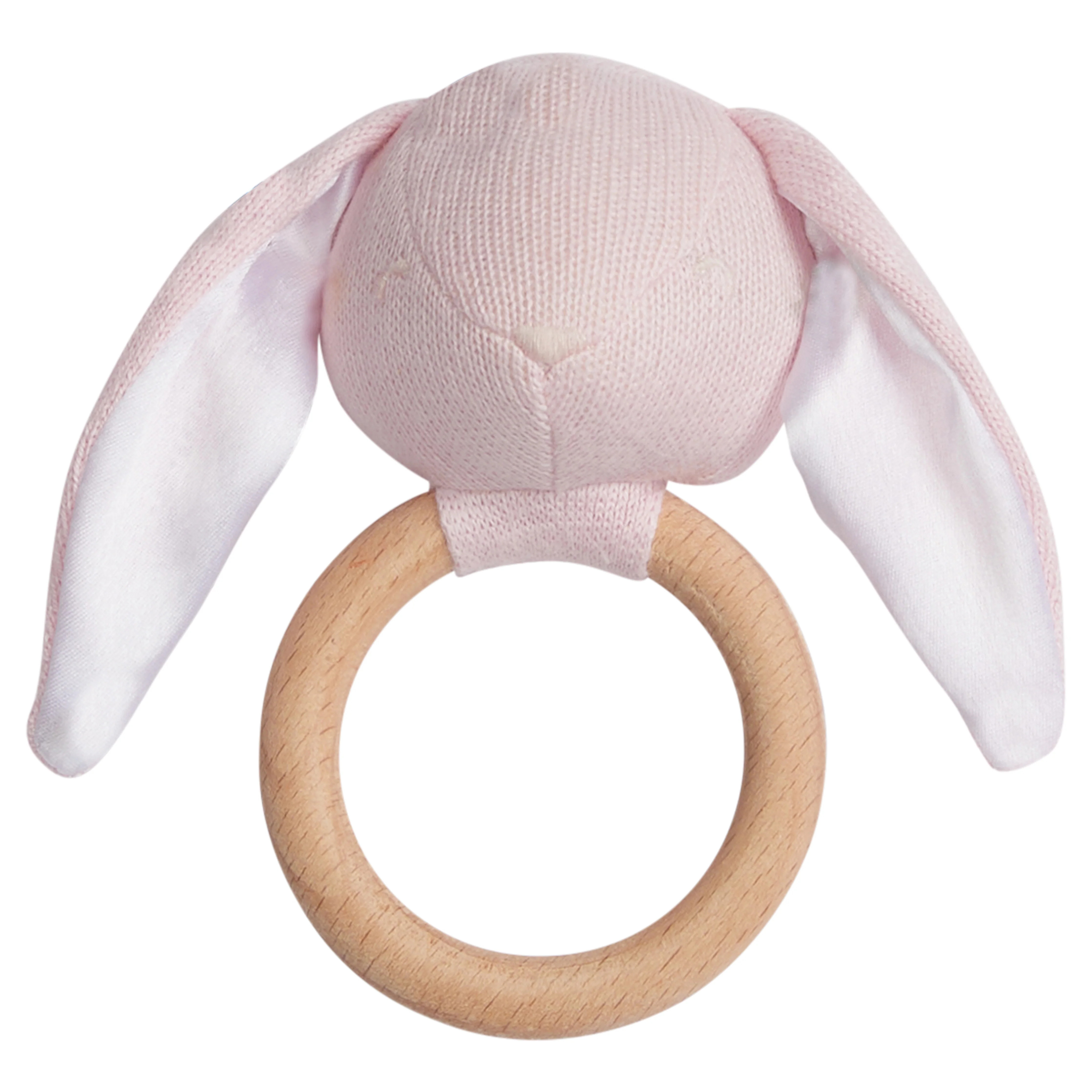 Luxury Pink Bunny Rattle - Classic Baby Girl Gifts | Little English