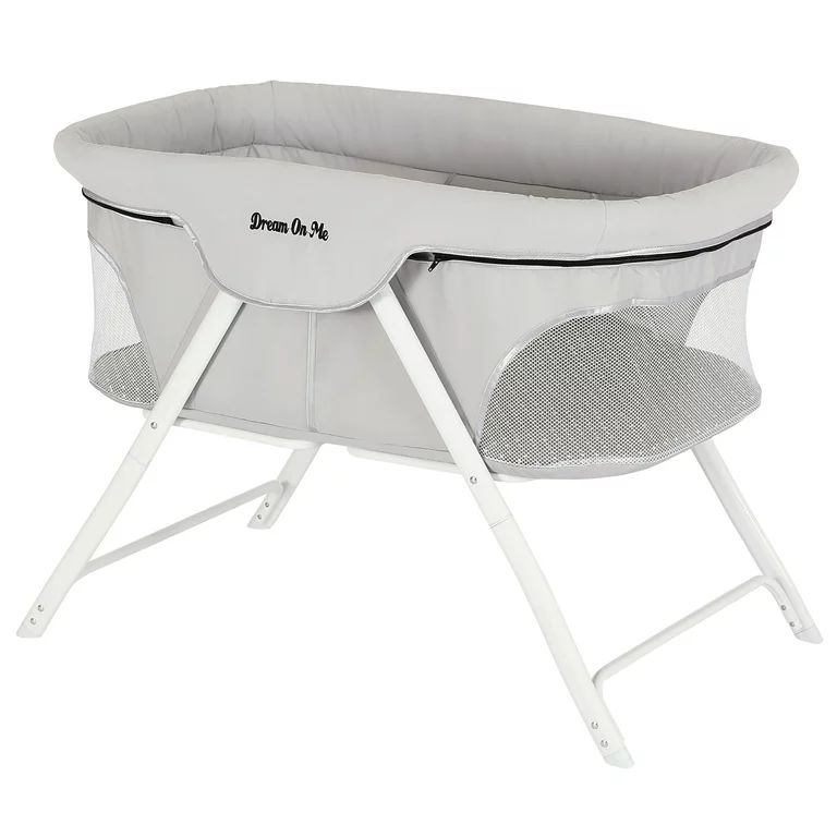Dream On Me Traveler Portable Bassinet in Cloud Grey, Lightweight and Breathable Mesh Design - Wa... | Walmart (US)