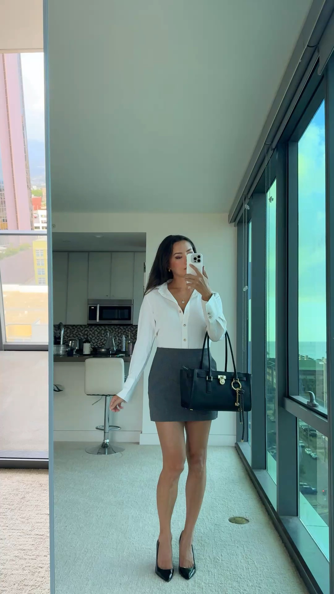 Office outfit, work outfit, size us 2 in the shirt (30% off mango orders of $260+)

#LTKootd
