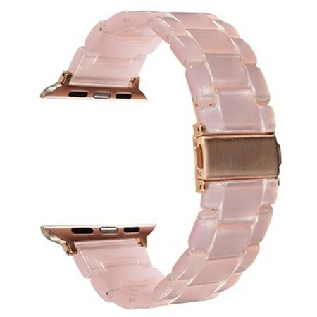 42mm - Pink Resin Bracelet Band for Apple Watch for Apple Watch Series 1, Series 2, Series 3- 42MM | Walmart (US)