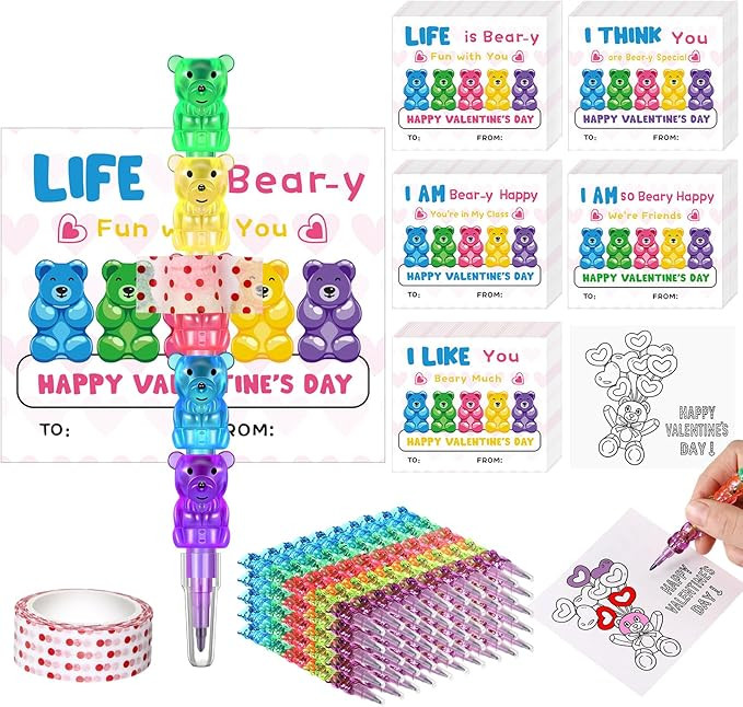 Sabary 30 Set Valentine's Day Gift for Kids Classroom Include Valentines Day Cards for School Pla... | Amazon (US)