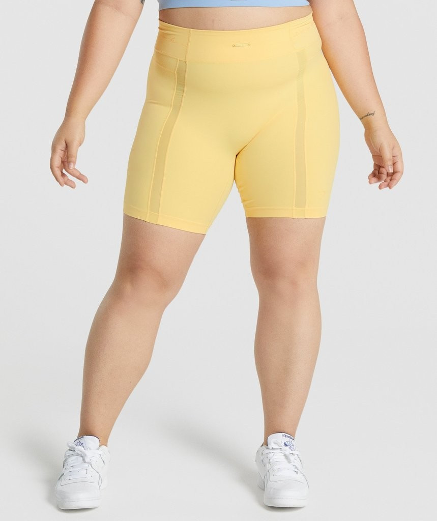 Gymshark Whitney Mesh Shorts - Pollen | Gymshark (Global)