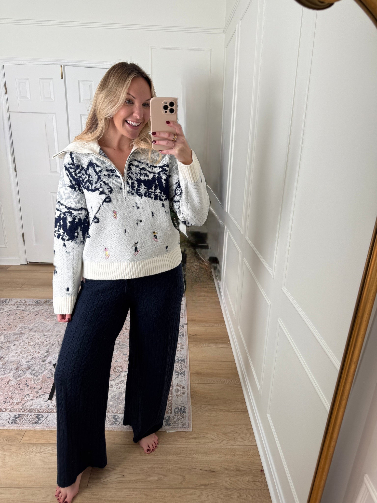 Quarter zip pullover and sweater pants!! Med top and large pants - winter outfit - comfy outfit 

#LTKFindsUnder50 #LTKSeasonal #LTKMidsize