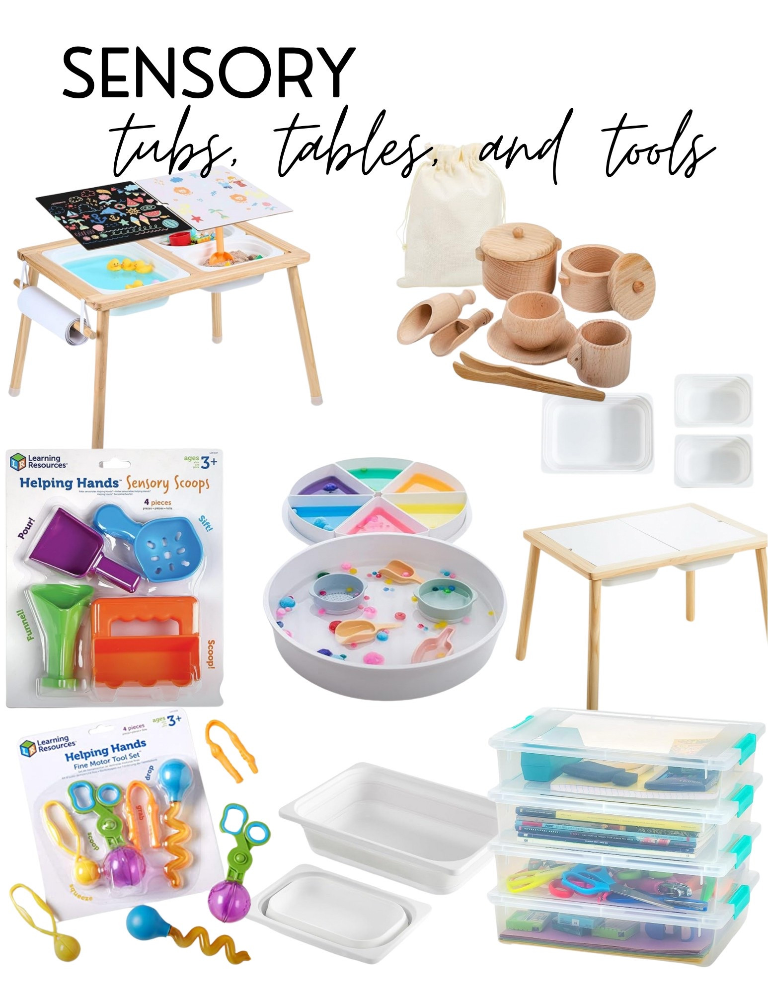 Sensory tubs, tables, and tools

#LTKKids #LTKFamily