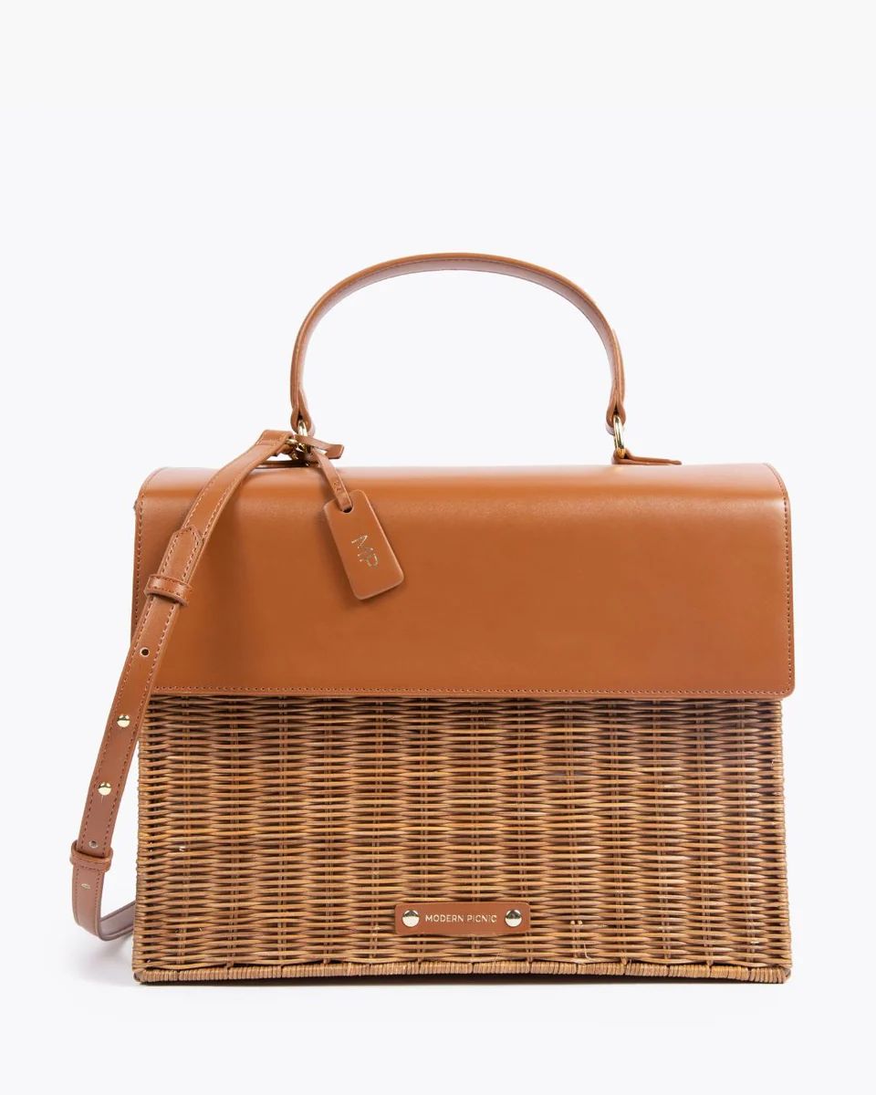 THE LARGE LUNCHER - BROWN WICKER | Modern Picnic