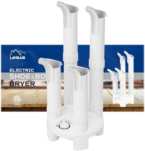 Boot Dryer, Shoe Dryer and Glove Dryer with Timer and Fan, White | Amazon (US)