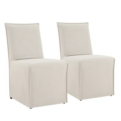 Jaffson Slipcover Upholstered Dining Chair (Set of 2) | Wayfair North America