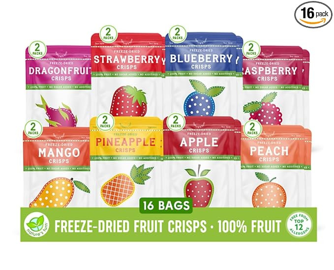 Nature’s Turn Freeze-Dried Fruit Crisps –Healthy, Gluten-Free,Crispy & Delicious,Plant-Based ... | Amazon (US)