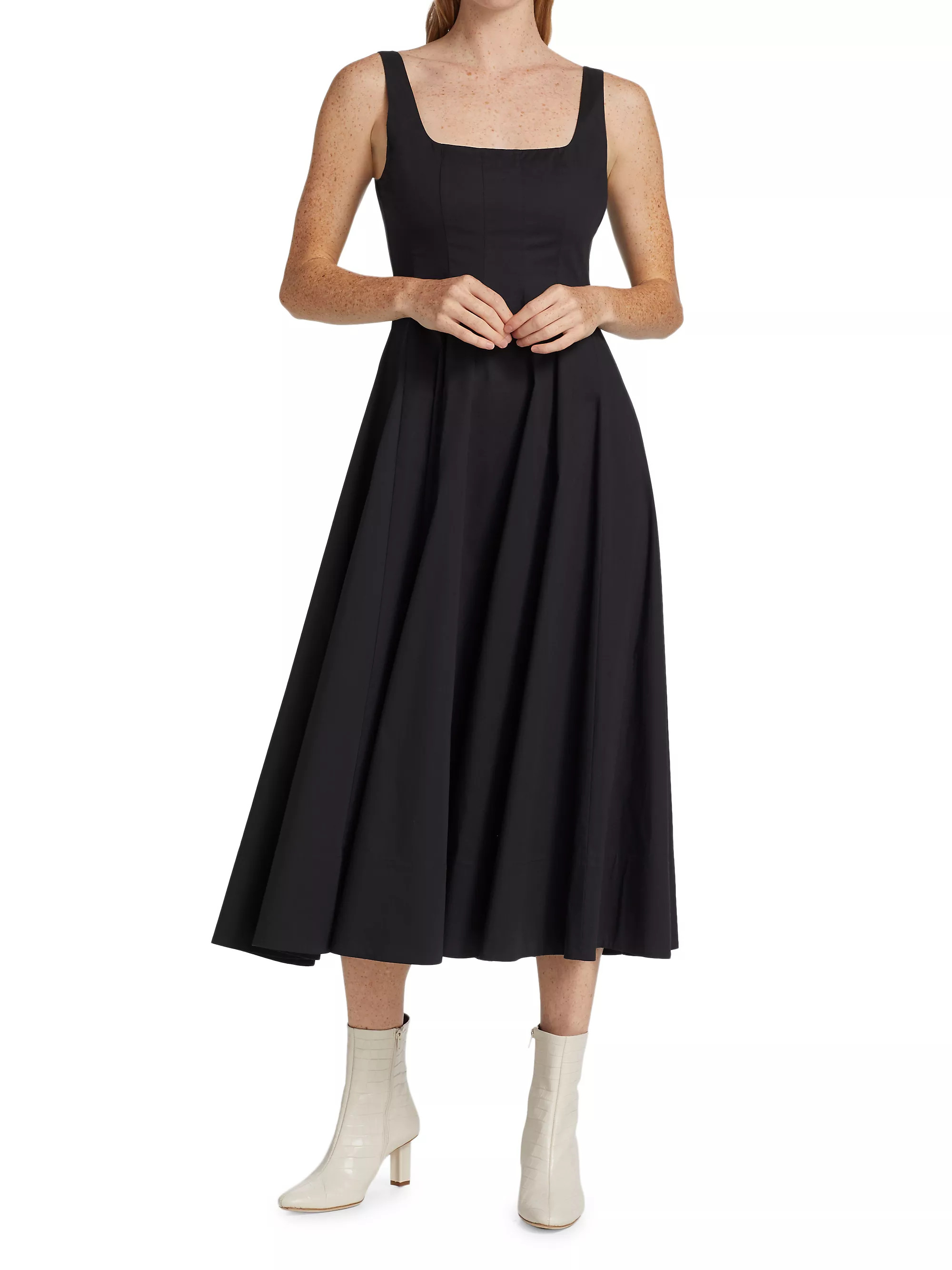 Wells Cotton Poplin A-Line Midi-Dress | Saks Fifth Avenue