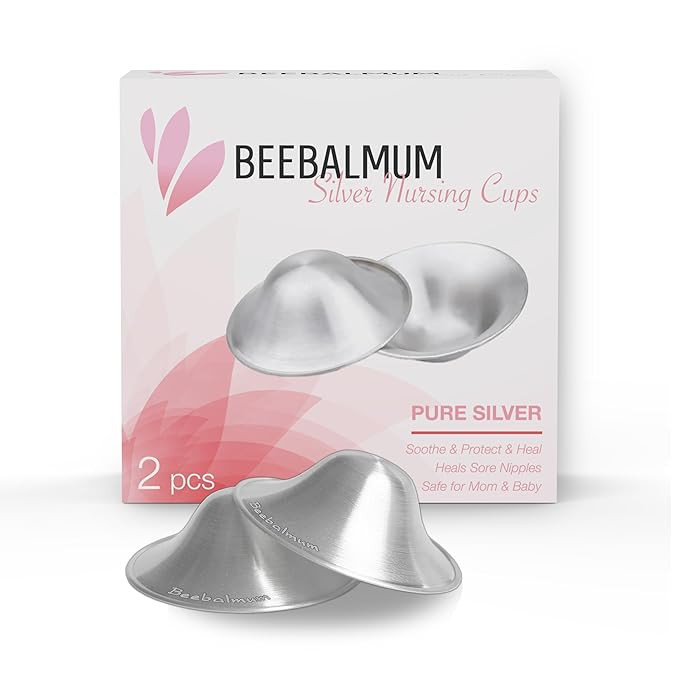 The Original Silver Nursing Cups, Silverettes Metal Nipple Covers for Breastfeeding, Nursing Pads... | Amazon (US)